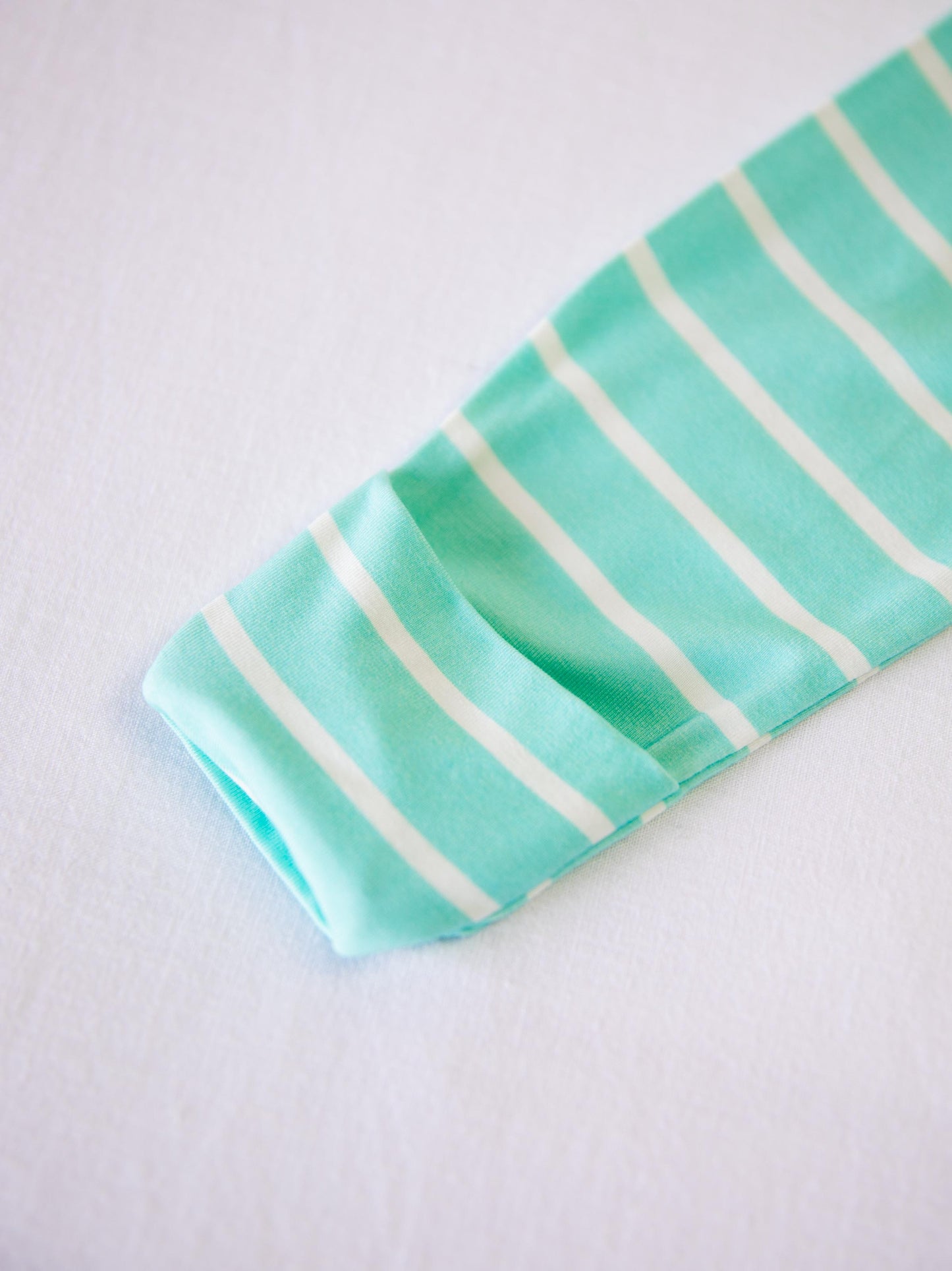 Cloud Layette - Aqua Blue Stripe