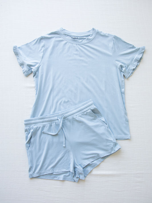Women's Shortie Set - Blue Fog