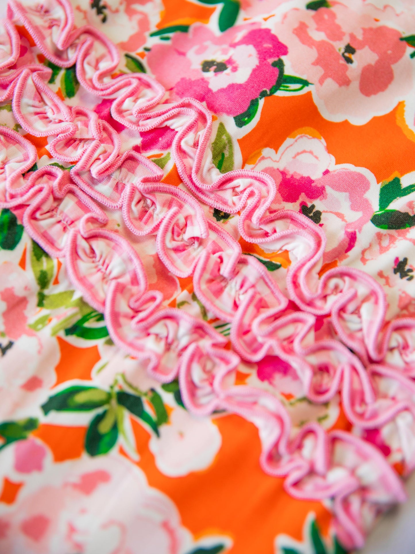 Cloud Layette - Glowing Pink Flowers