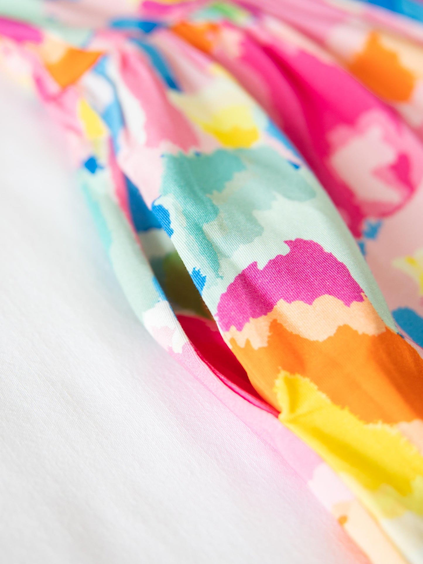 Short Leggy Romper - Rainbow Splash