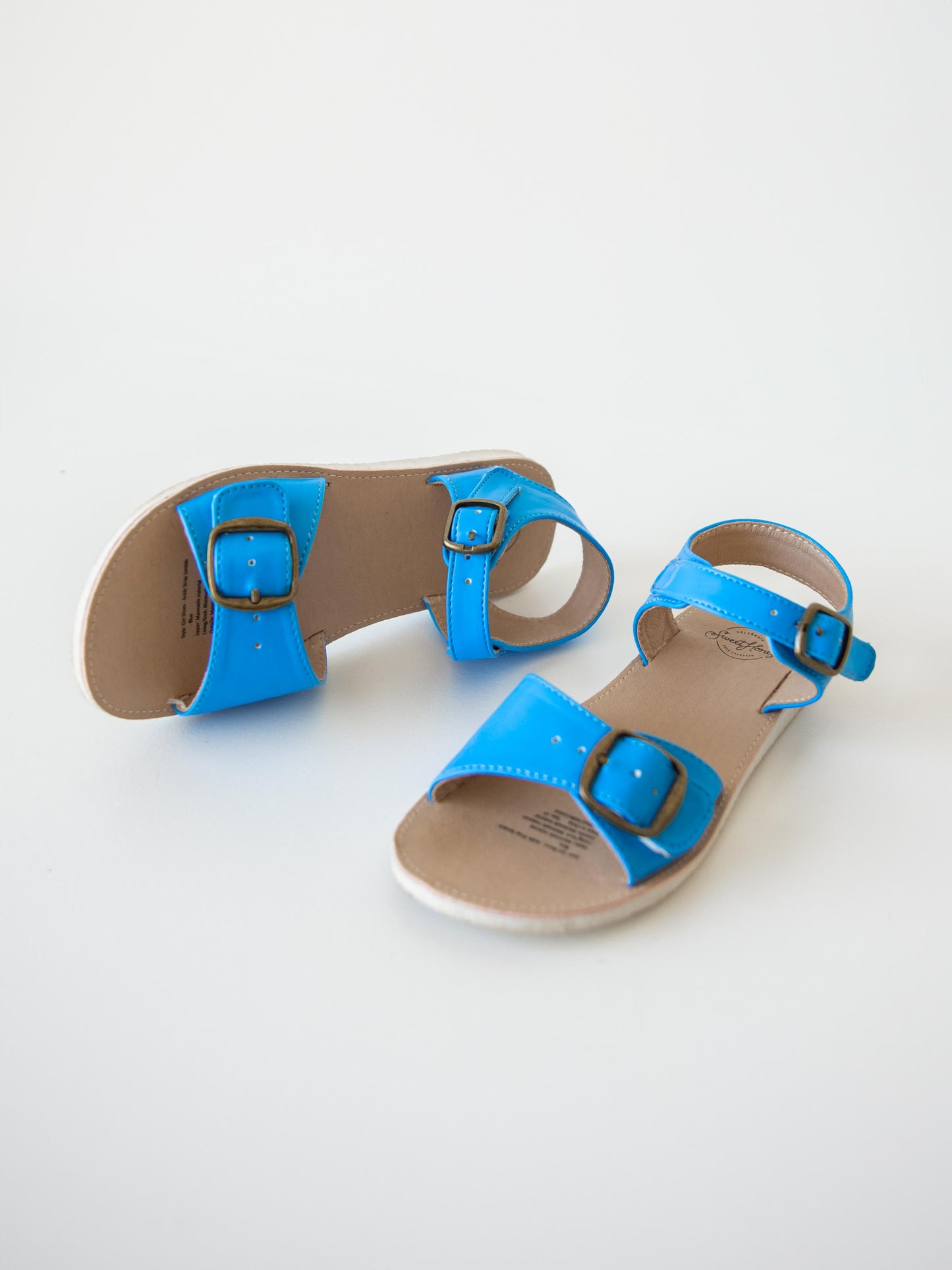 Ankle Strap Sandals - Blue