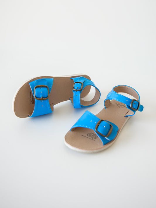 Ankle Strap Sandals - Blue