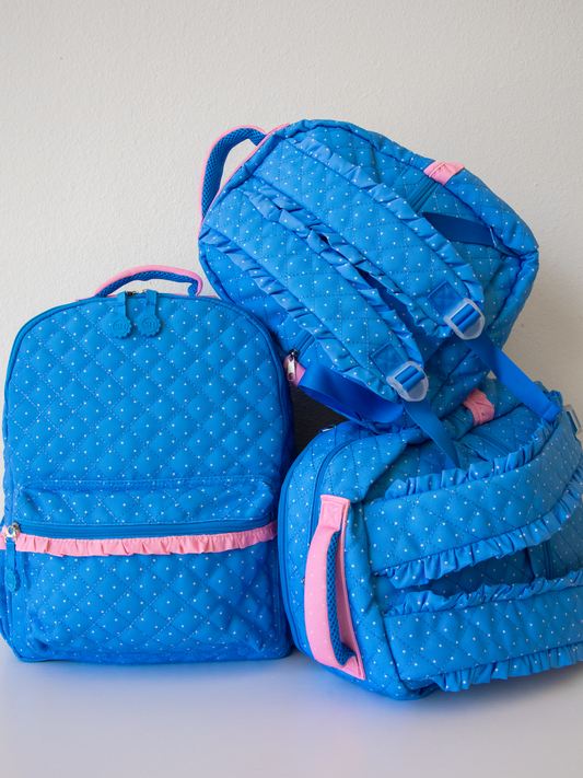 Ridley Backpack - Blue Dotty