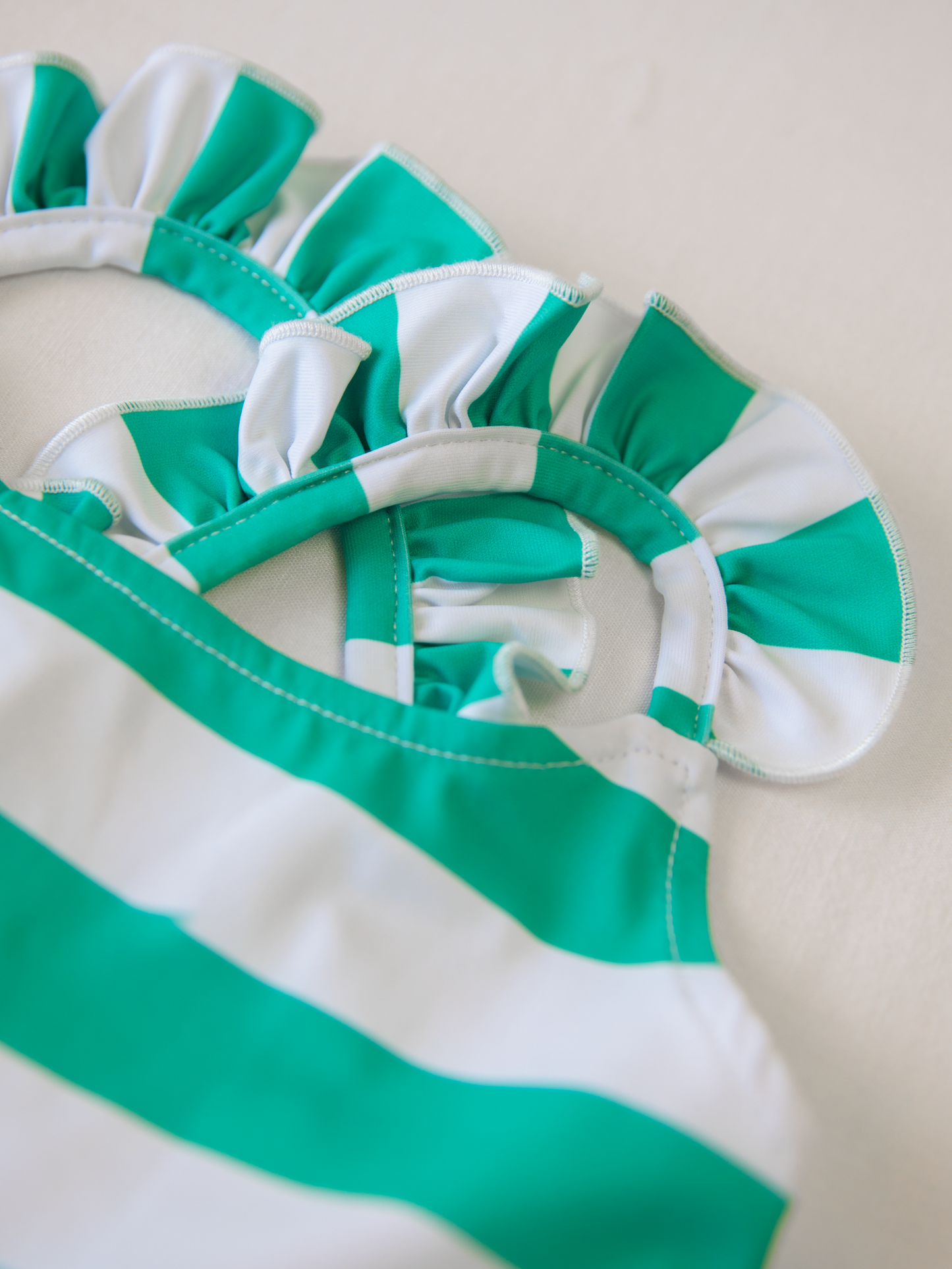Maddi Tankini - Sea Green Stripe