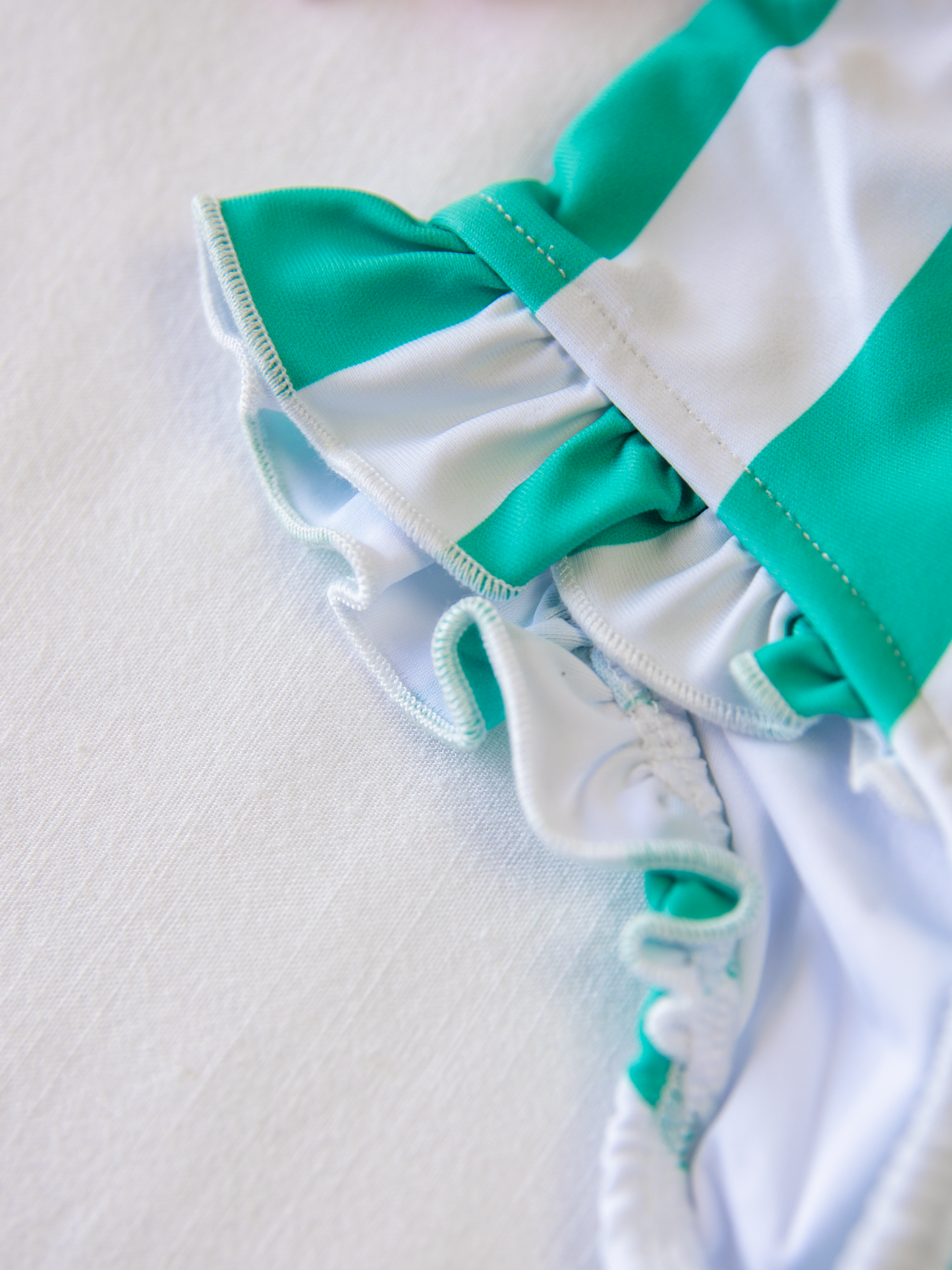 Maddi Tankini - Sea Green Stripe