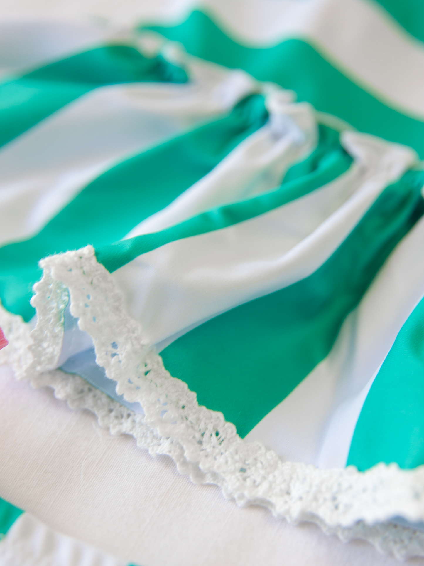 Maddi Tankini - Sea Green Stripe
