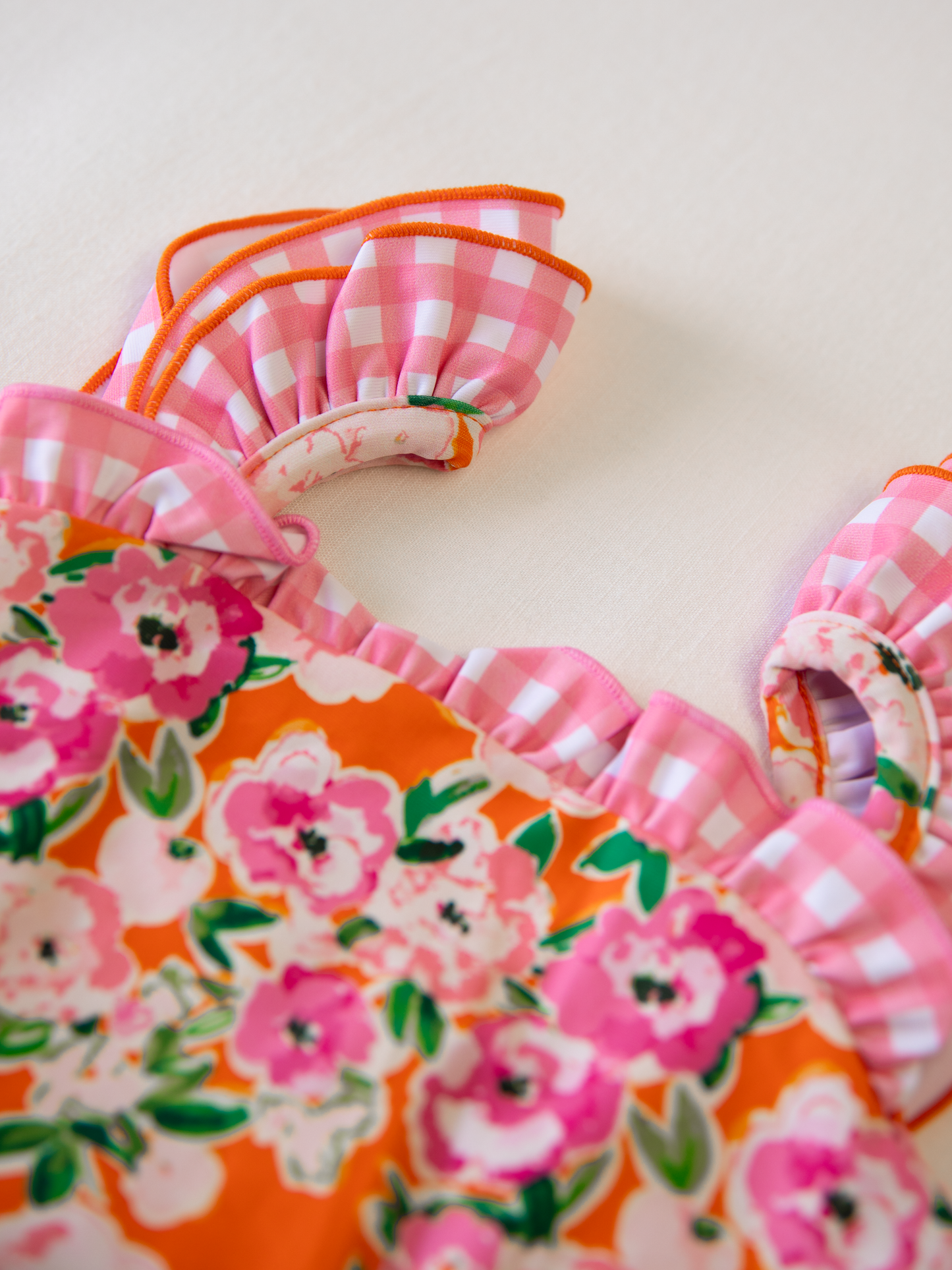 Maisie One Piece - Glowing Pink Flowers