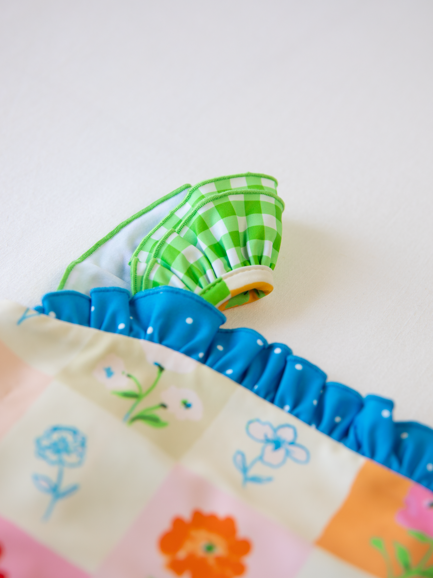 Maisie One Piece - Checkered Blooms