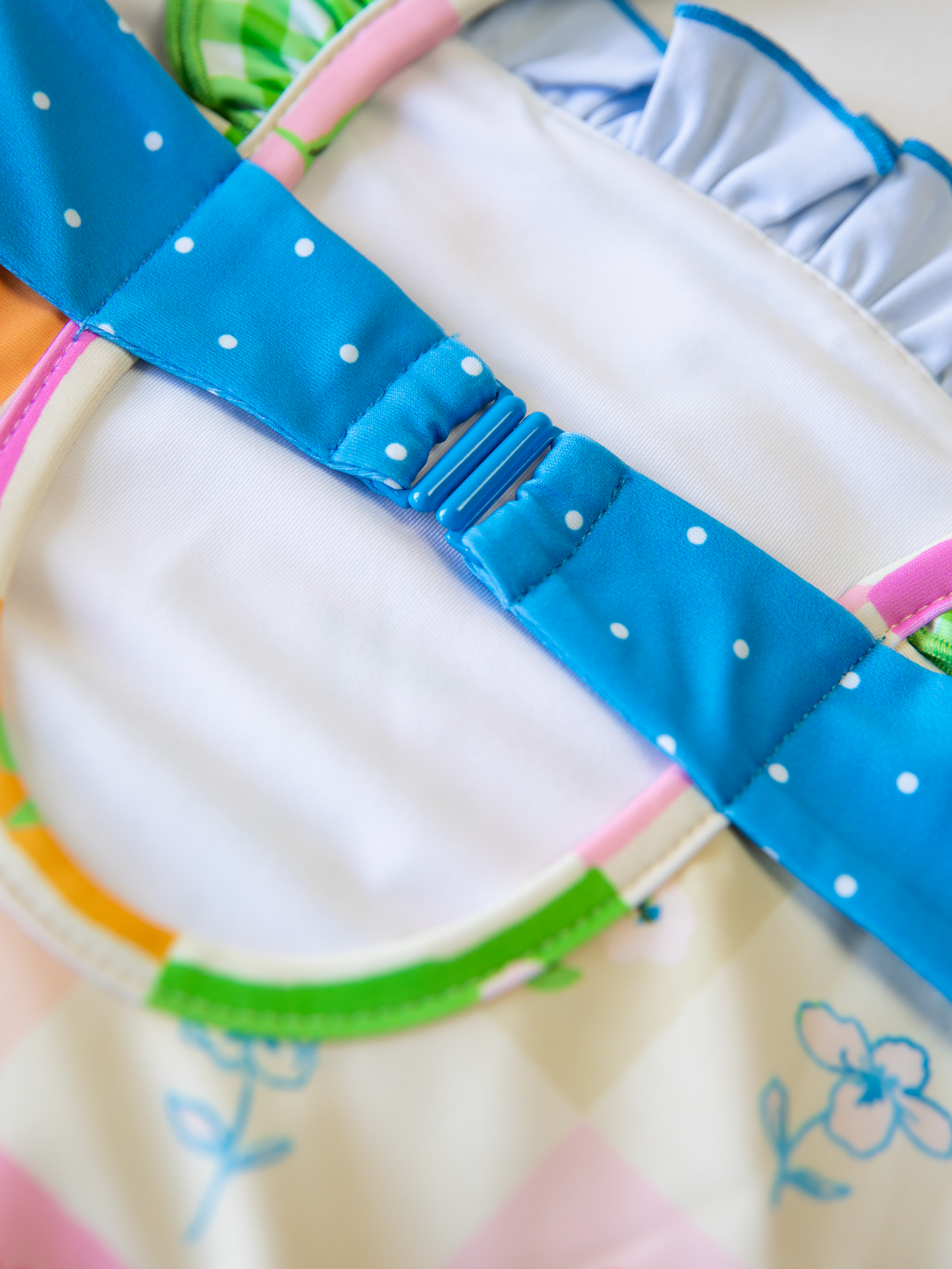 Maisie One Piece - Checkered Blooms