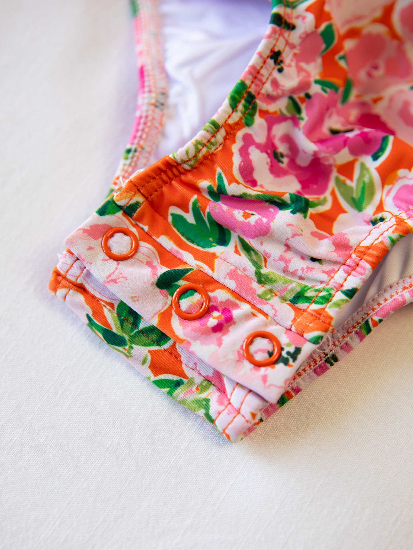 Moxie One Piece - Glowing Pink Flowers
