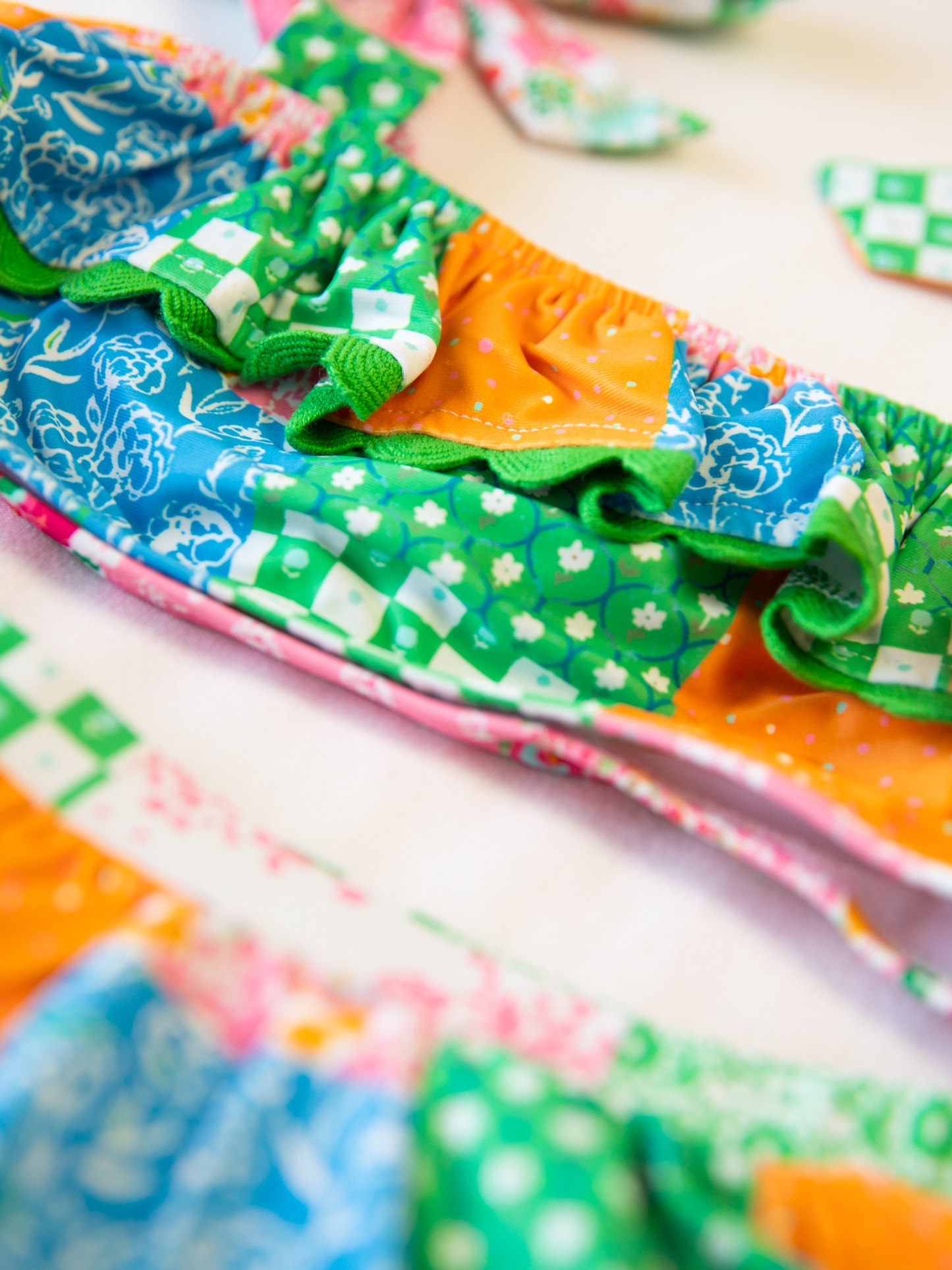 Minnie Skirted Bikini - Floral Patchwork