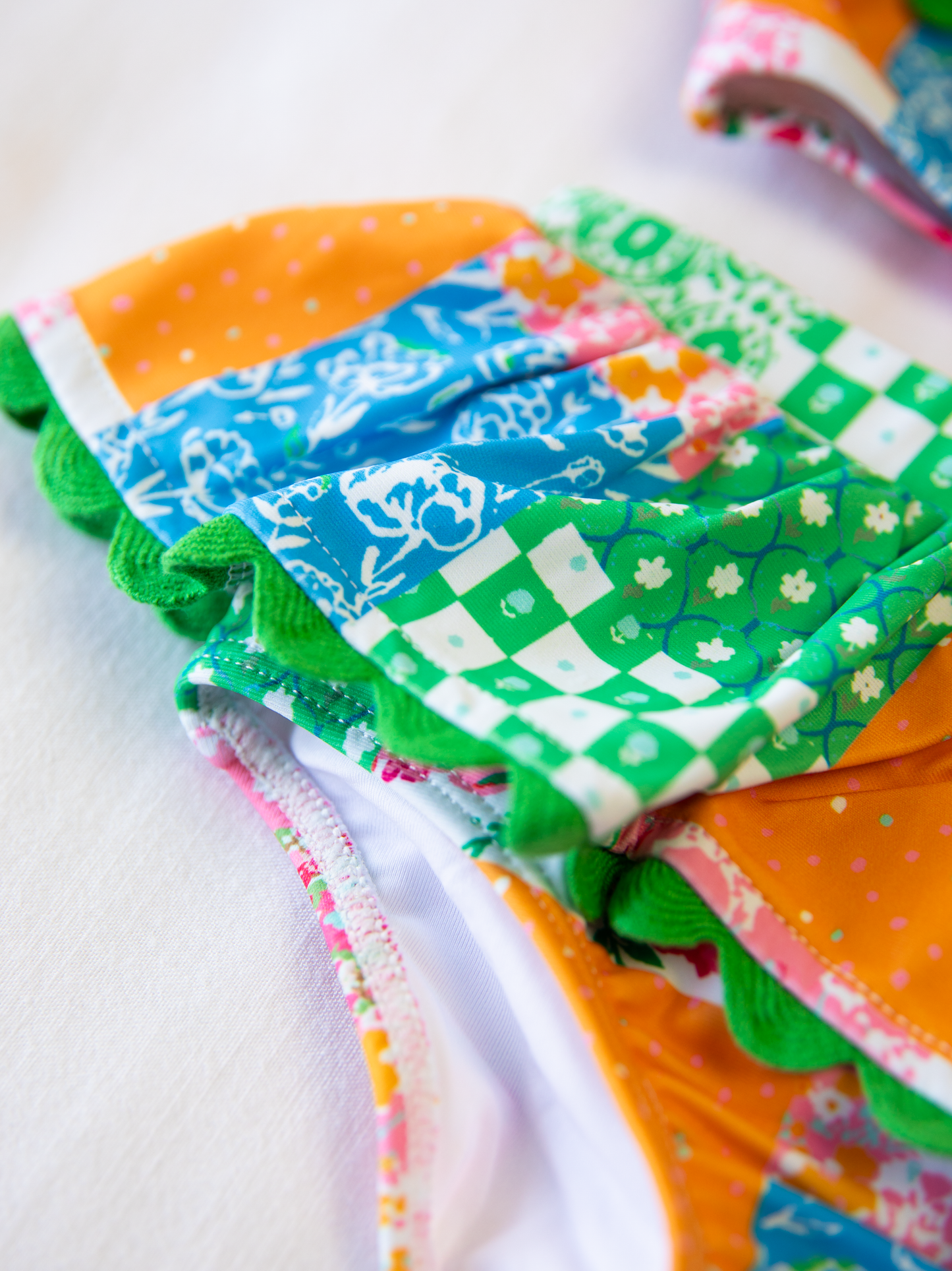 Minnie Skirted Bikini - Floral Patchwork