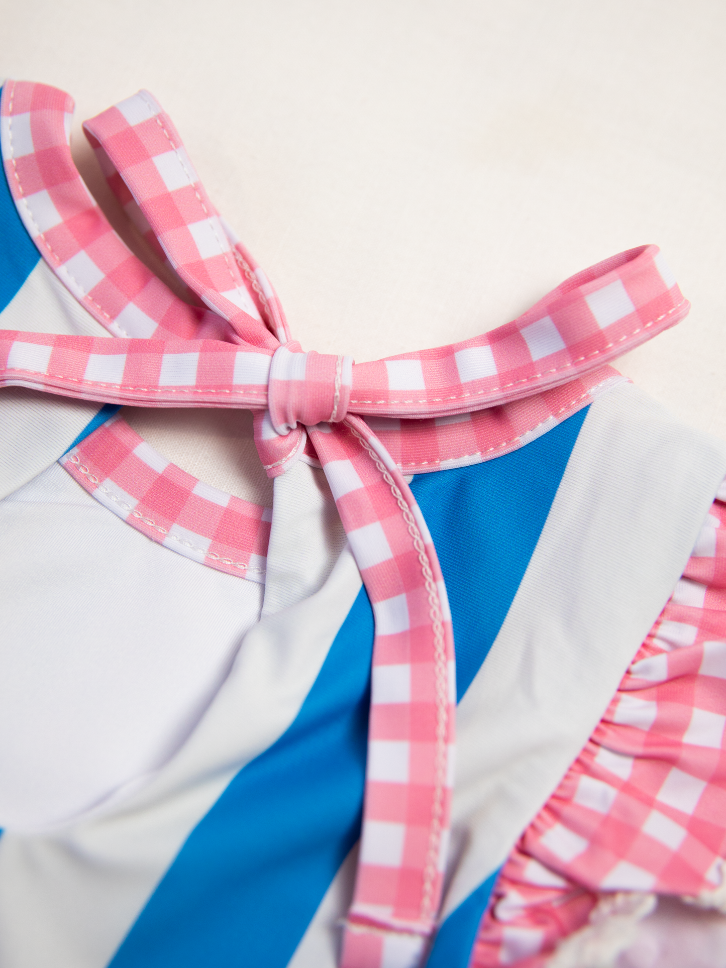 Miki Rash Guard - Beachy Blue Stripes