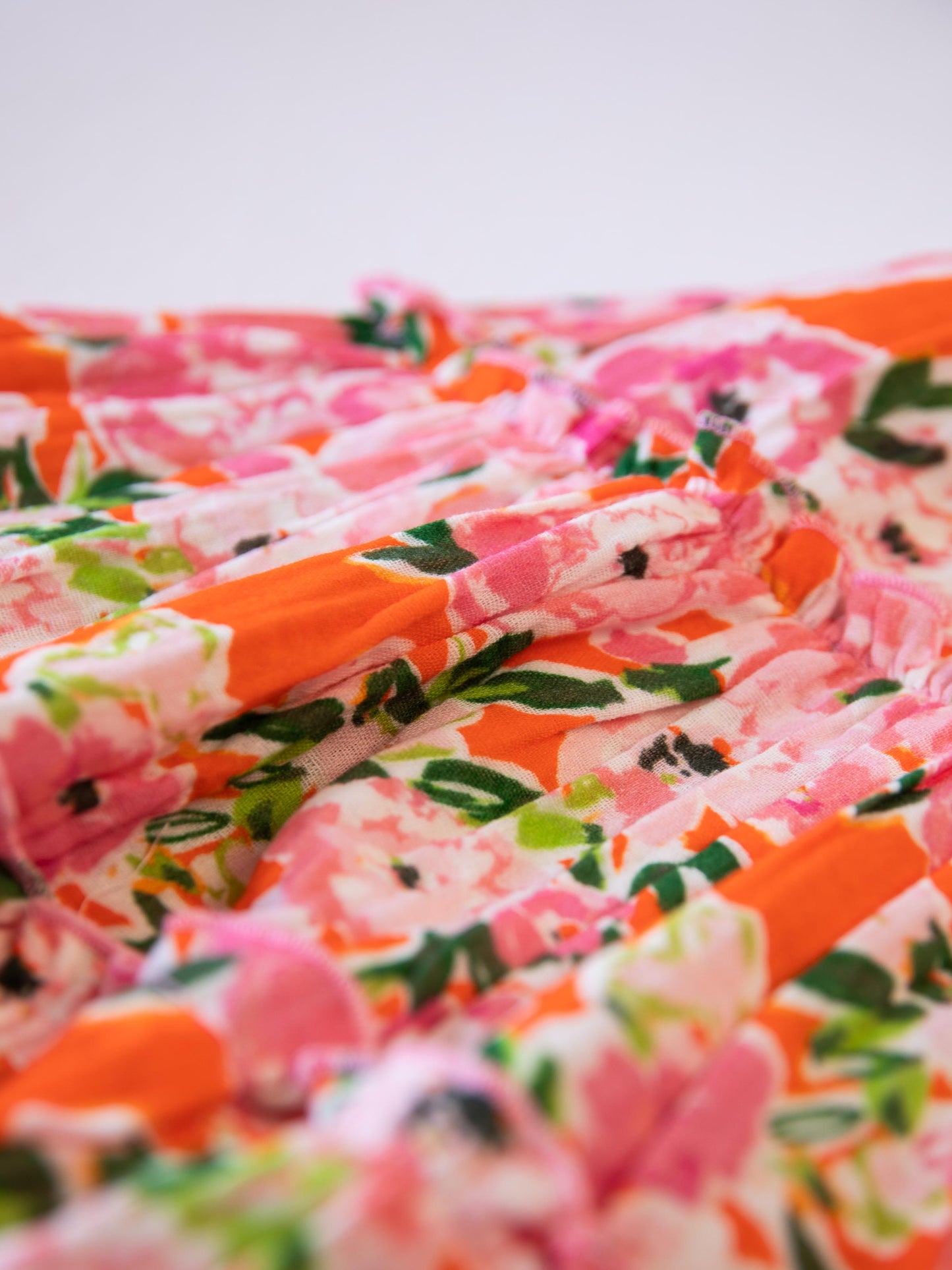 Beach Dress - Glowing Pink Flowers