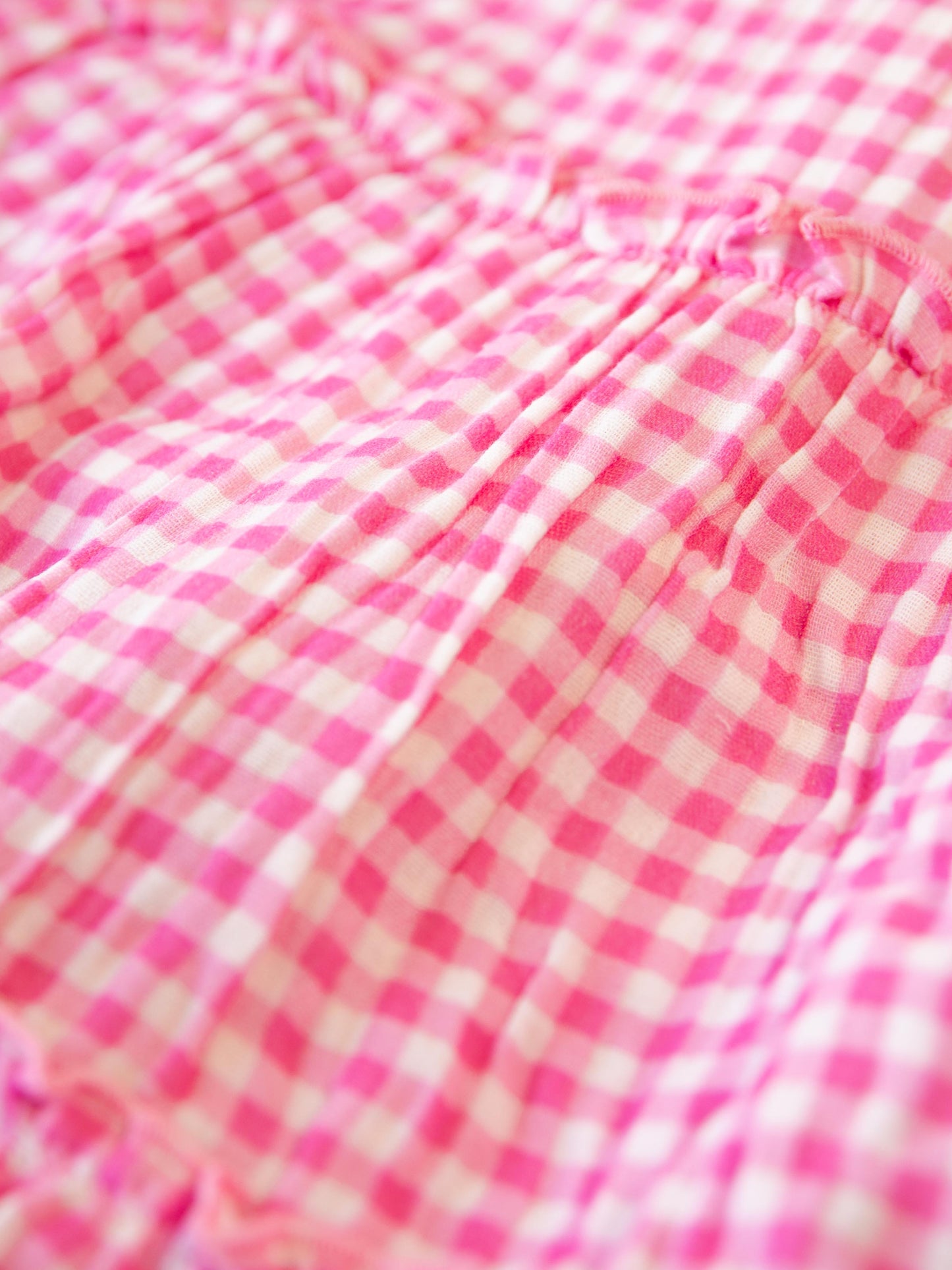 Beach Dress - Pink Check