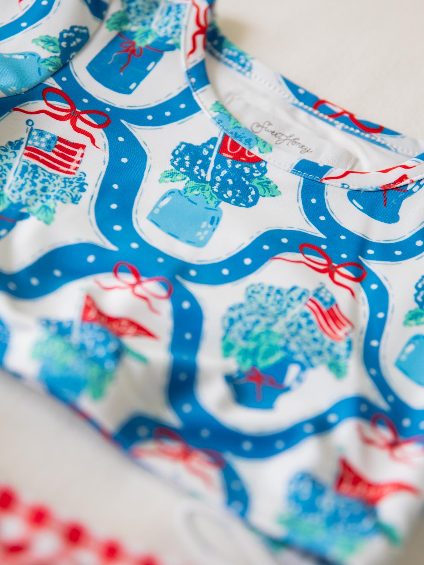 Micah Crop Rash Guard - Star Spangled Banner