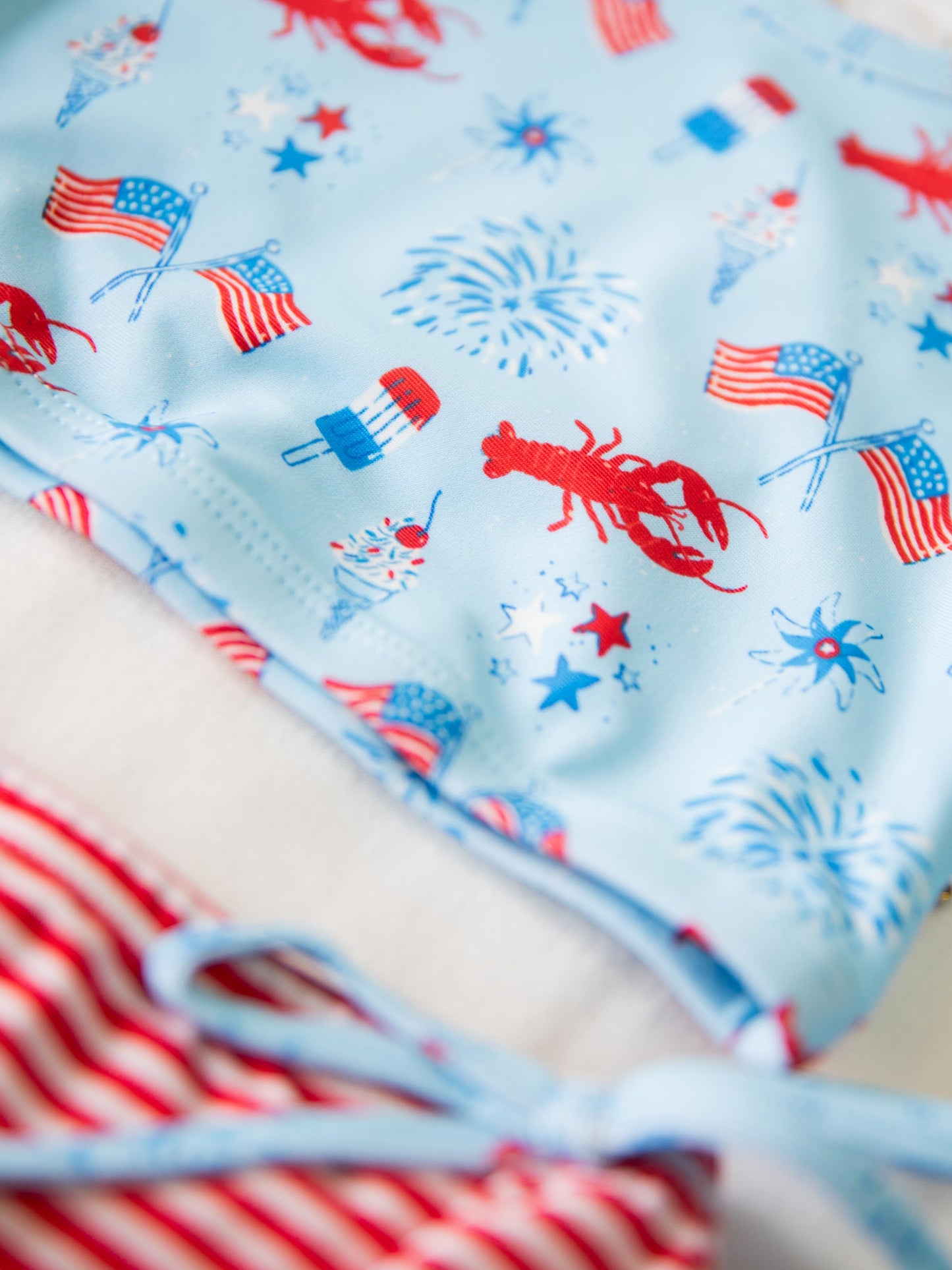 Micah Crop Rash Guard - Let Freedom Ring