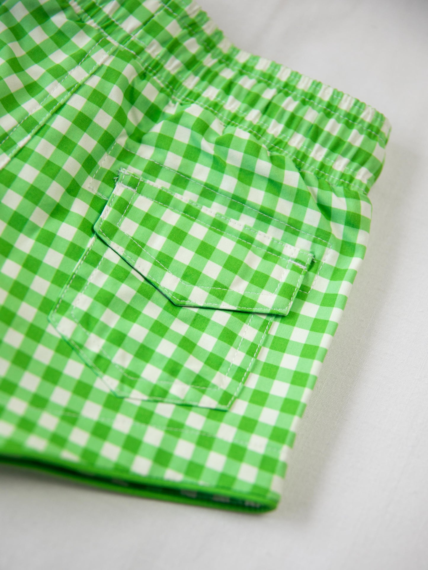 Boy's Swim Trunks - Lemon Lime Check