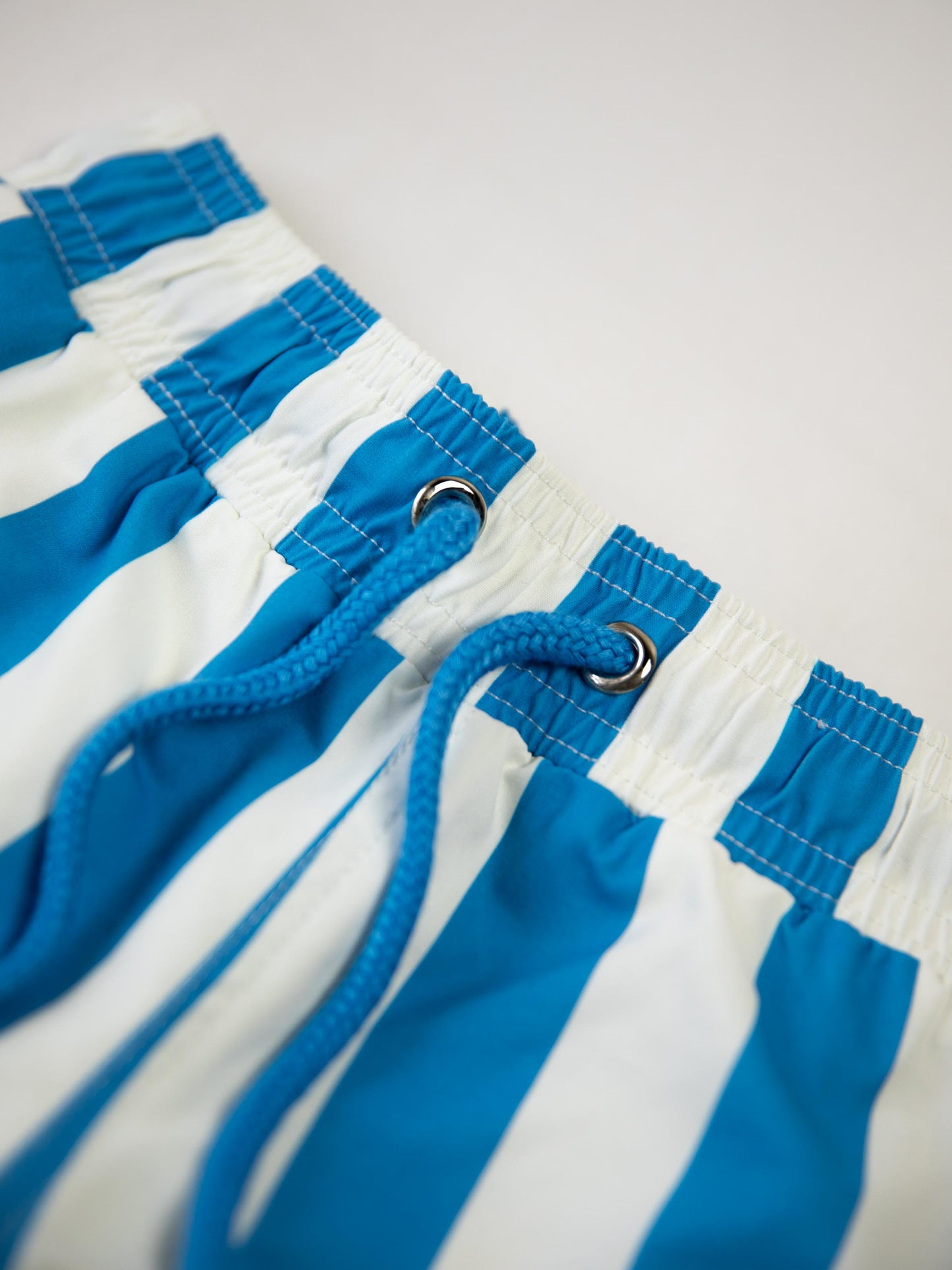 Boy's Swim Trunks - Beachy Blue Stripes