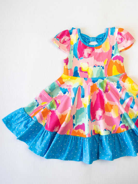 Flair Dress - Rainbow Splash