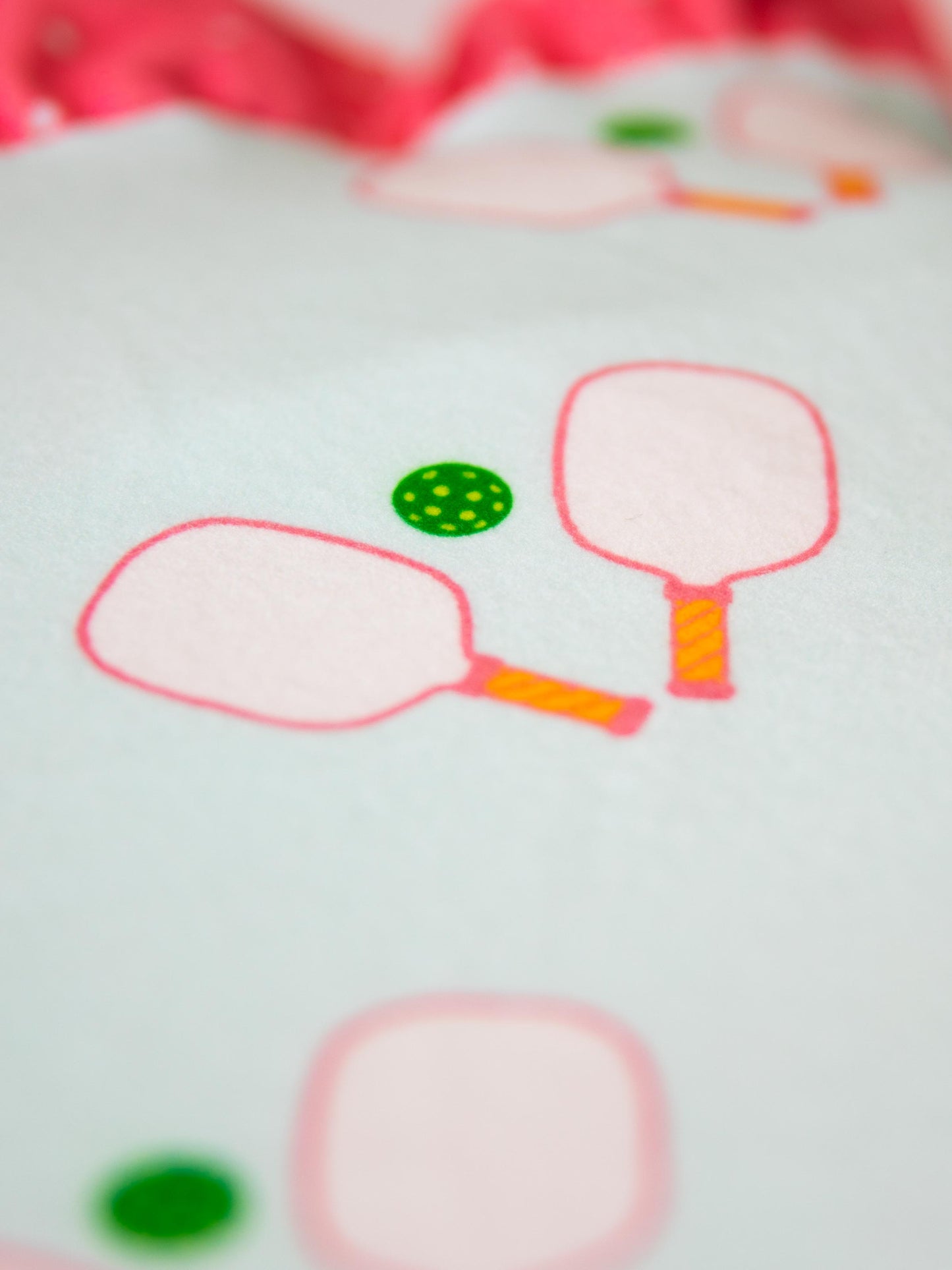 Dreamer Ruffled Blanket - Pickleball