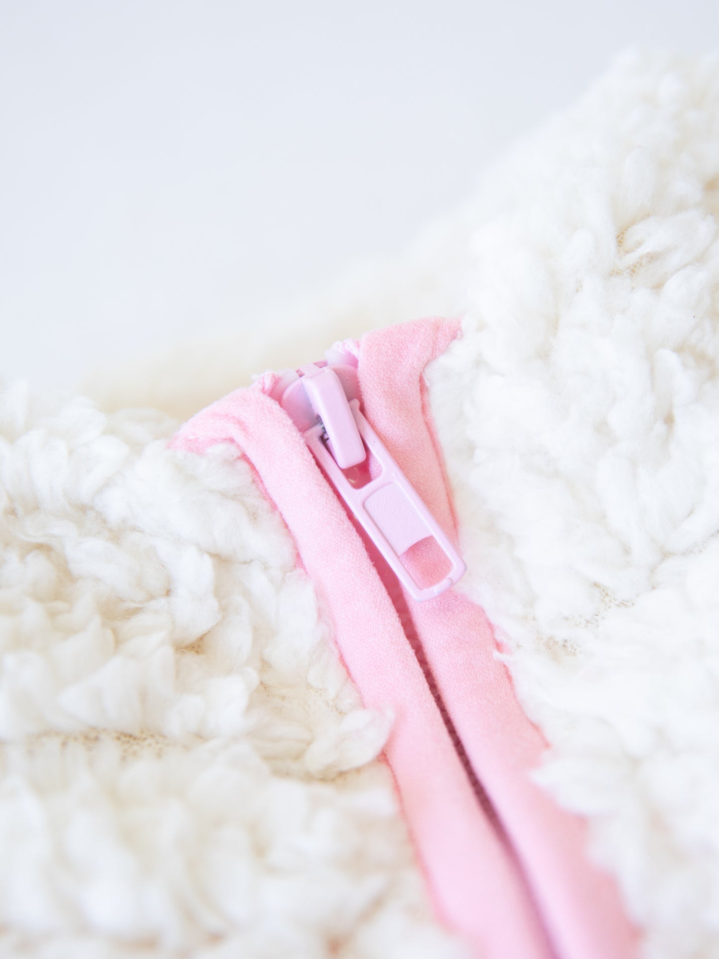 Sherpa Full Zip Jacket - Cream