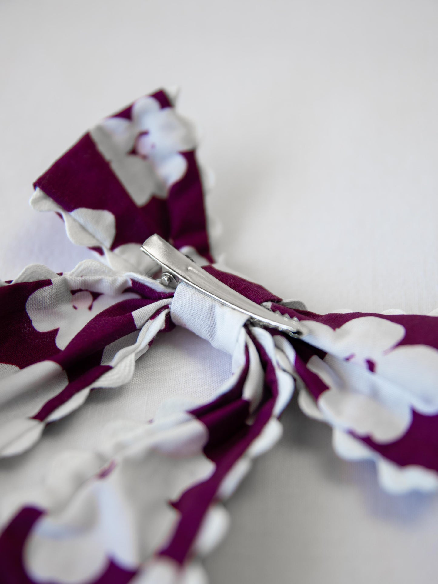 Small Long Tail Bow - Sugar Plum Floral