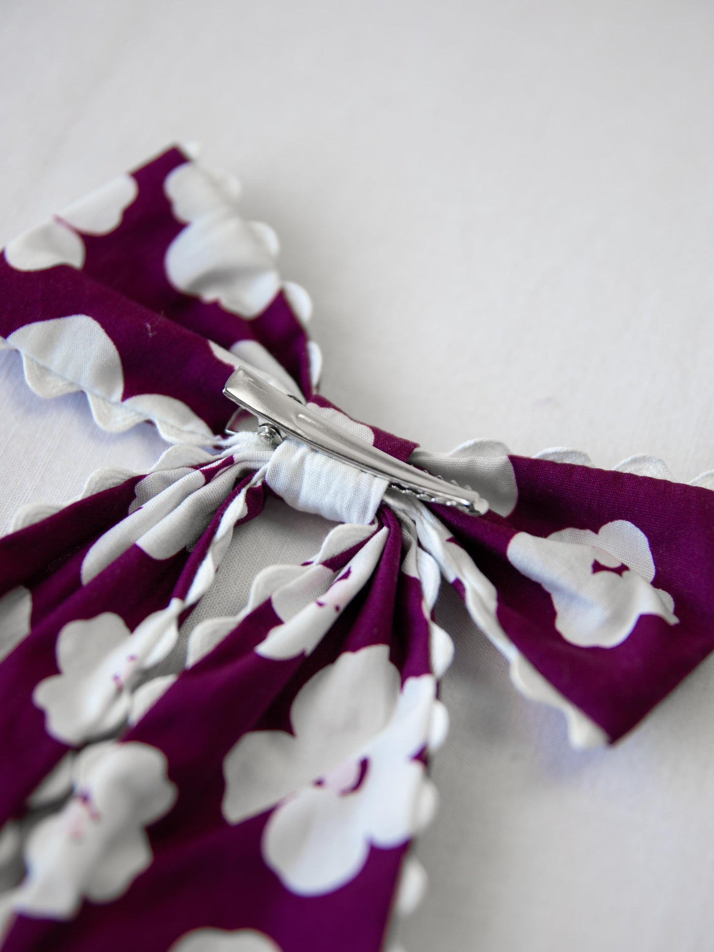 Large Long Tail Bow - Sugar Plum Floral