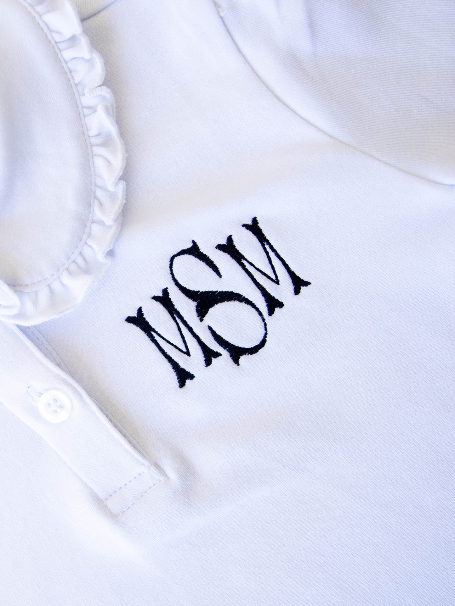 Ruffled Polo Shirt - Horizon