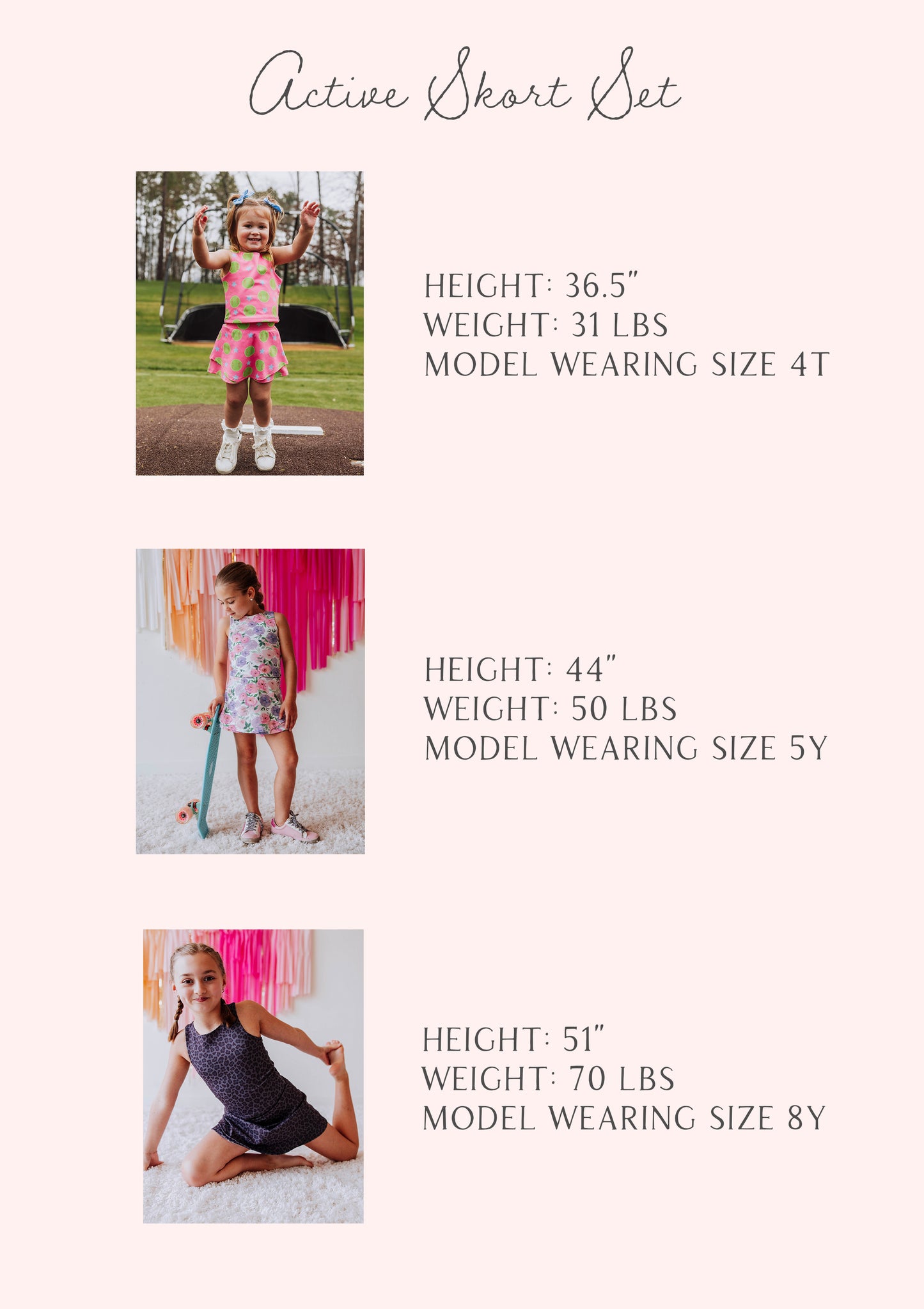 Active Skort Set - Black Leopard
