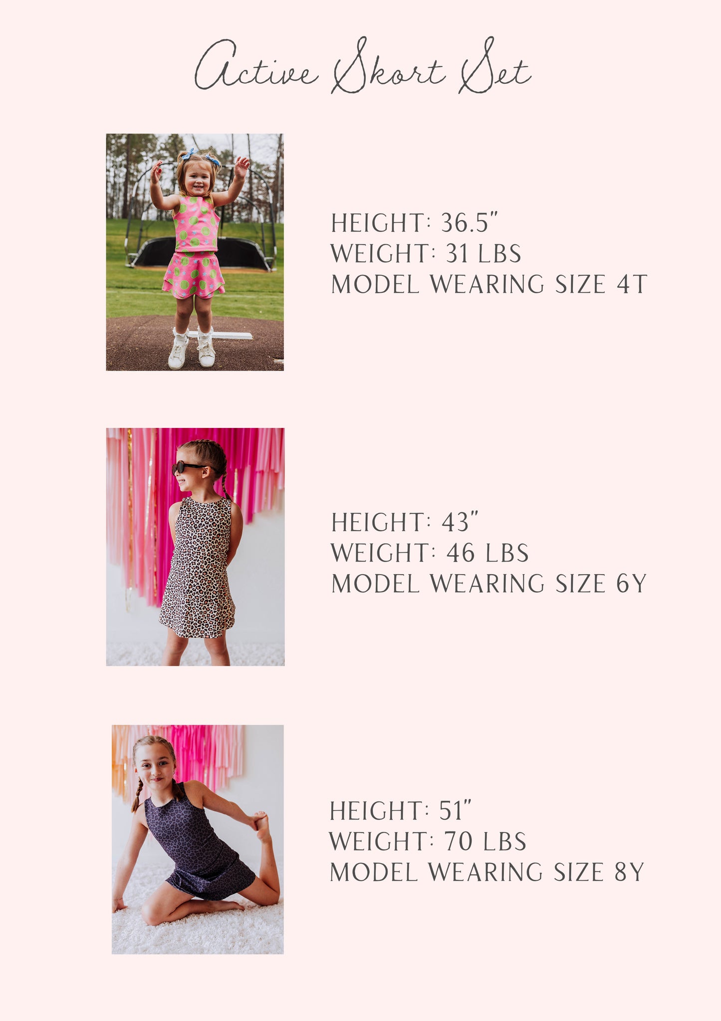 Active Skort Set - Rainbow Dots