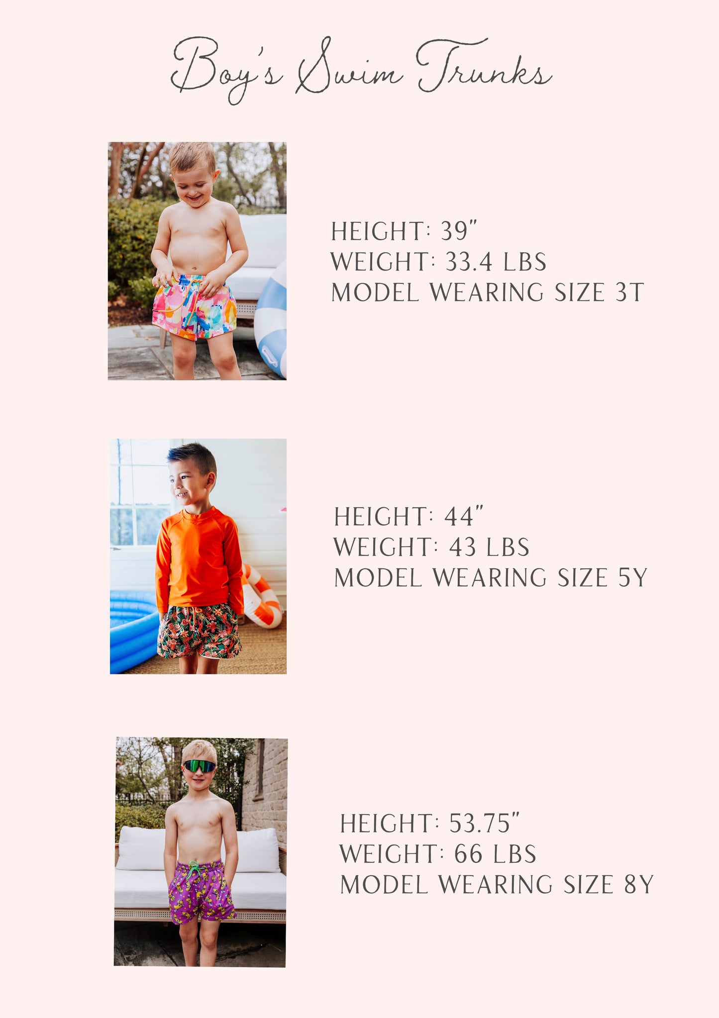 Boy's Swim Trunks - Rainbow Splash