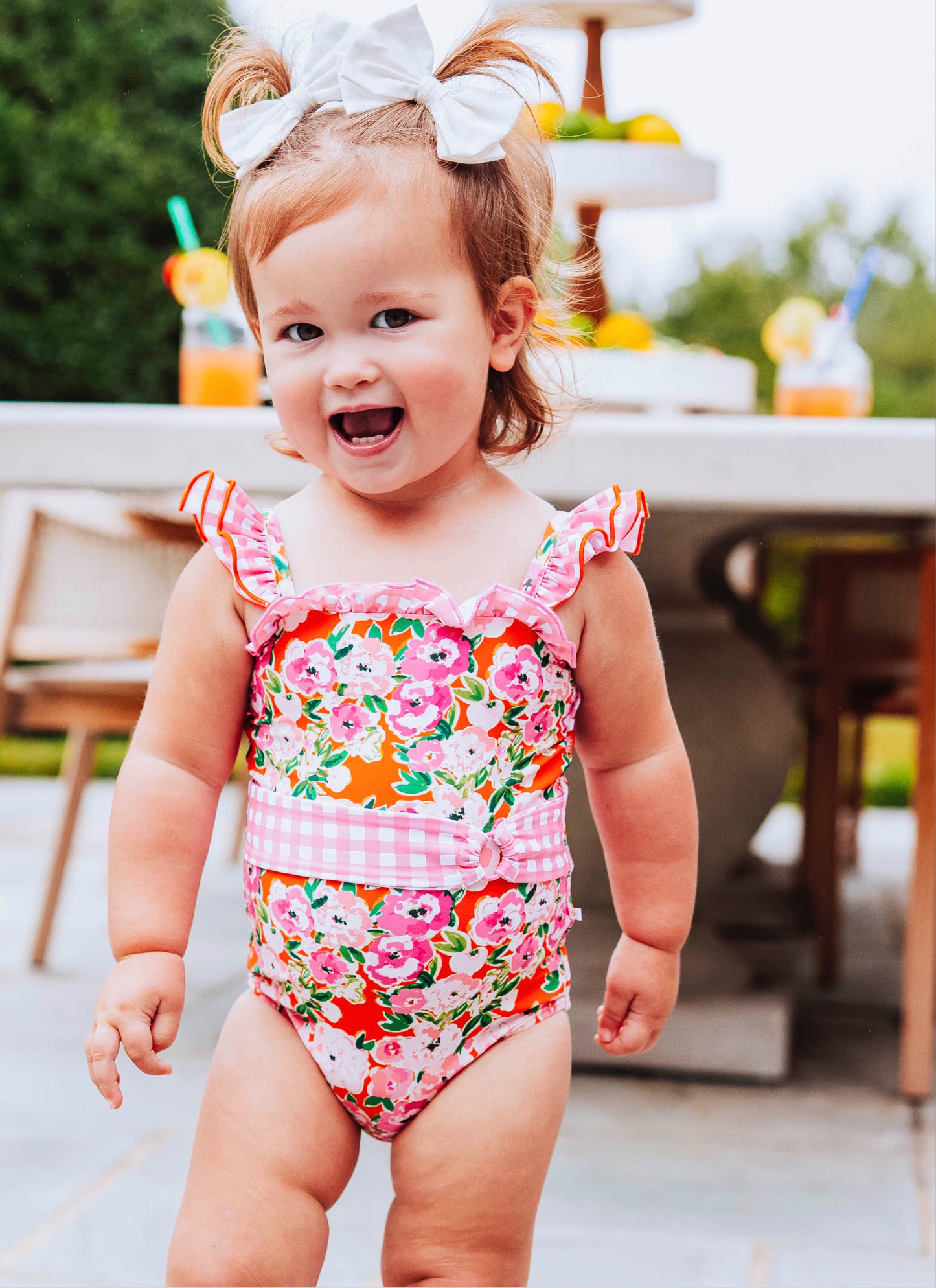 Maisie One Piece - Glowing Pink Flowers
