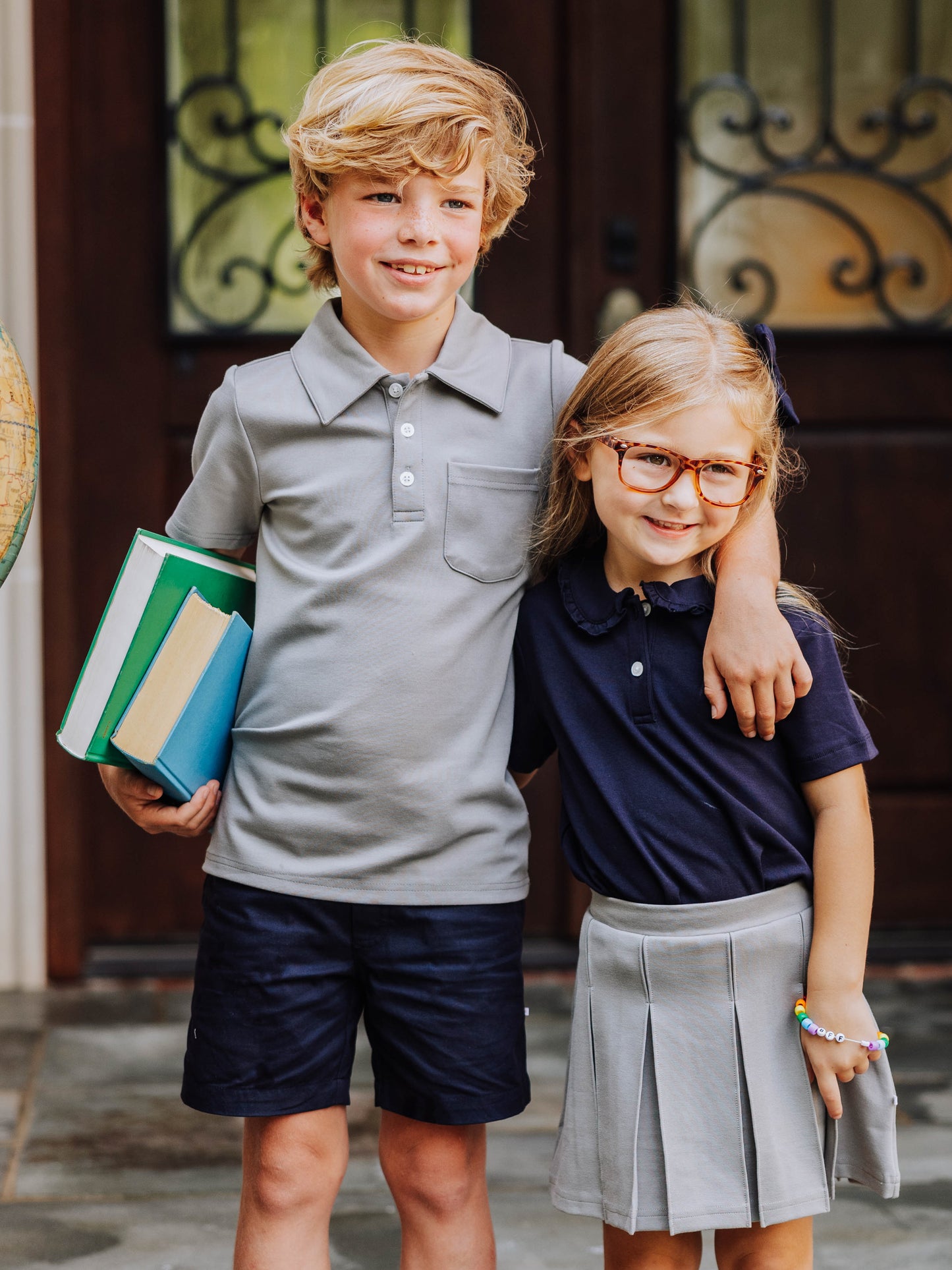 Ruffled Polo Shirt - Night Sky