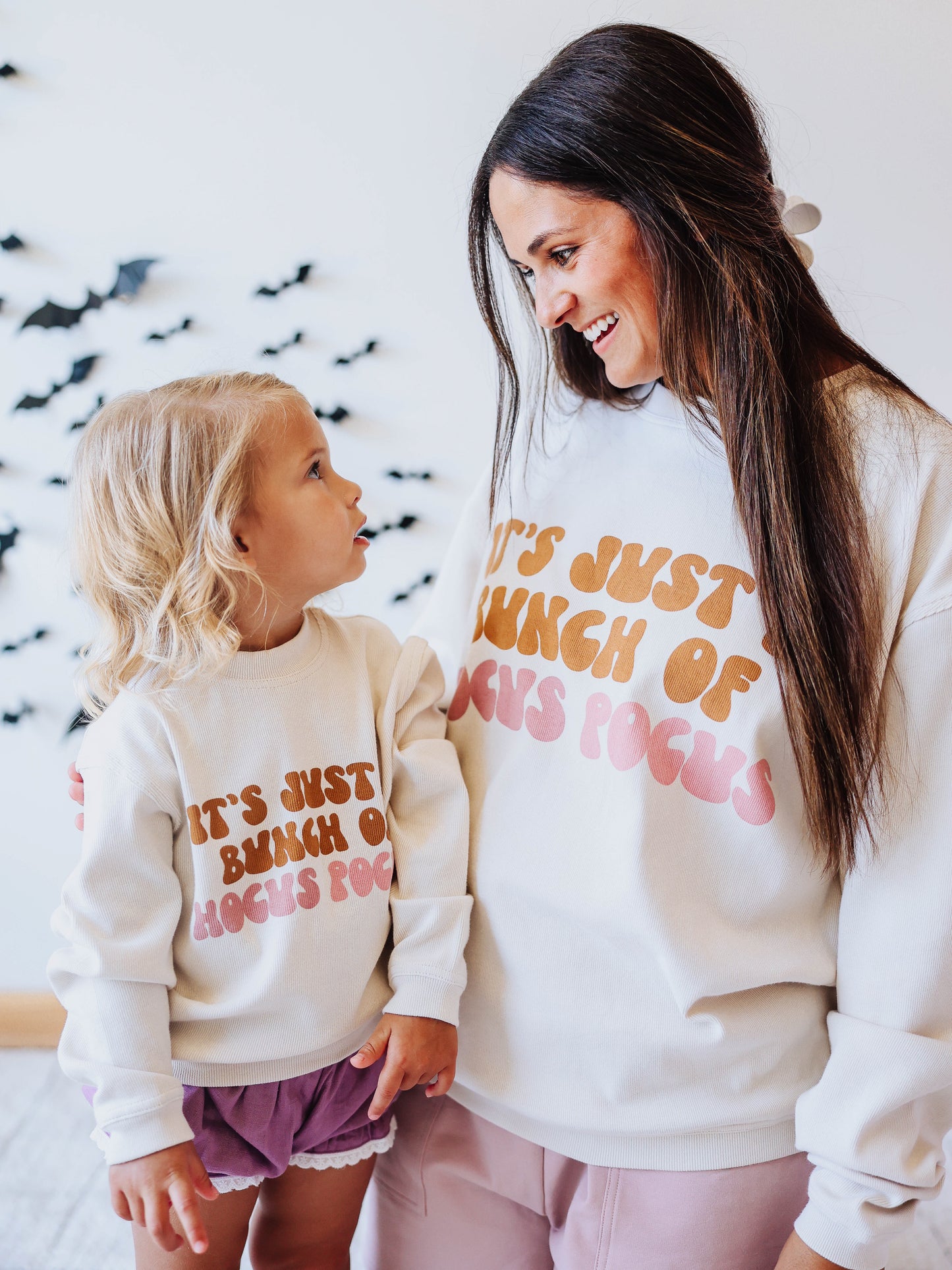 Women's Oversized Ribbed Sweatshirt - Bunch of Hocus Pocus