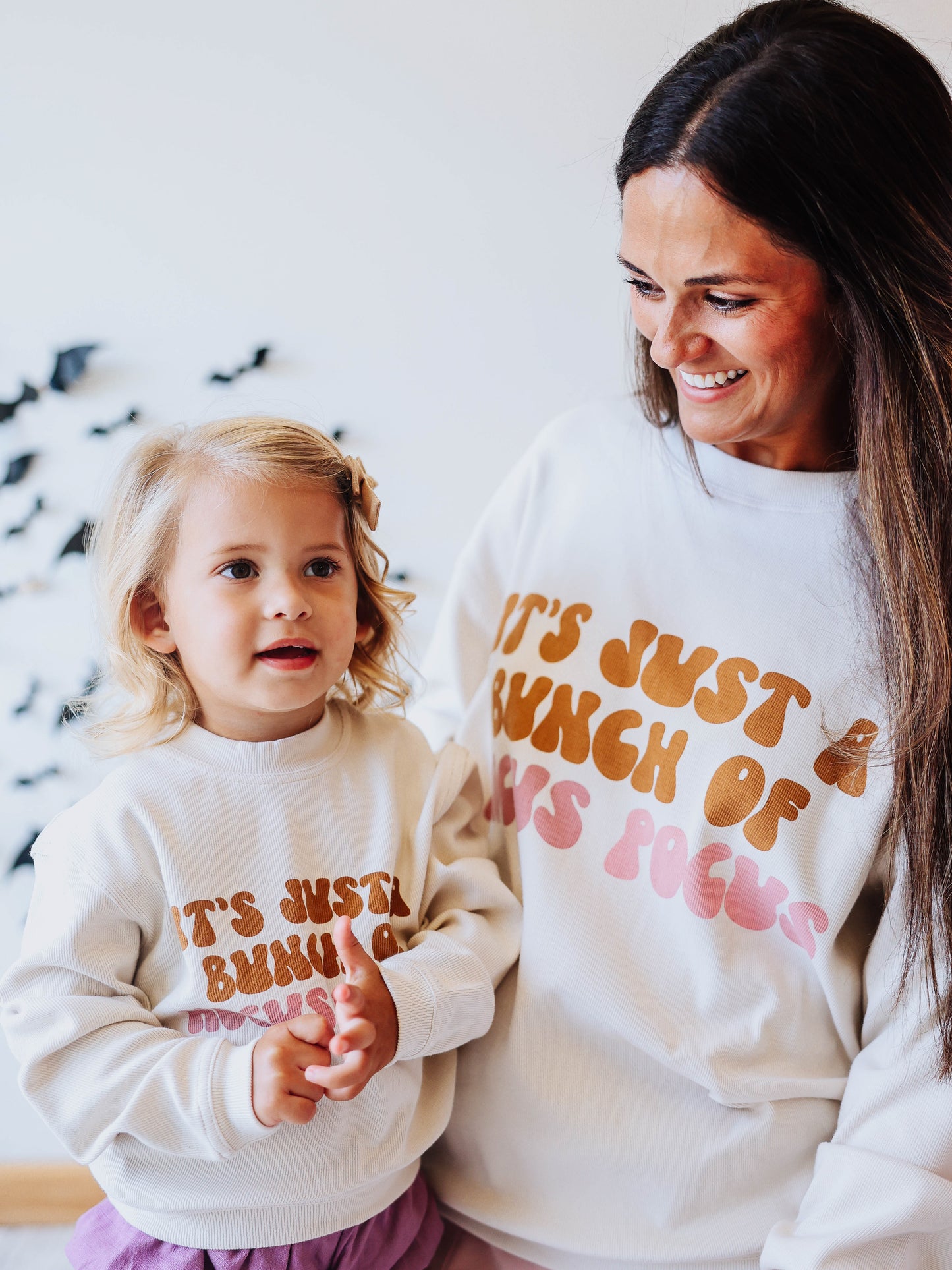 Women's Oversized Ribbed Sweatshirt - Bunch of Hocus Pocus