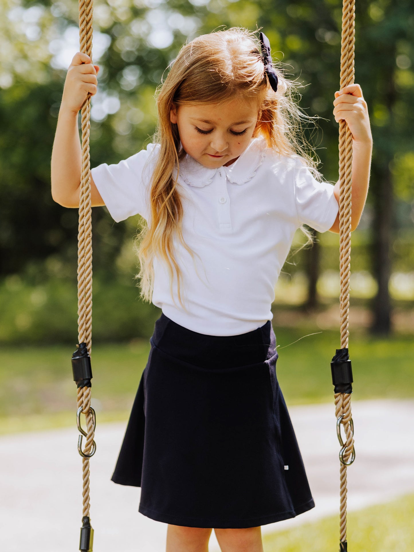 Ruffled Polo Shirt - Horizon