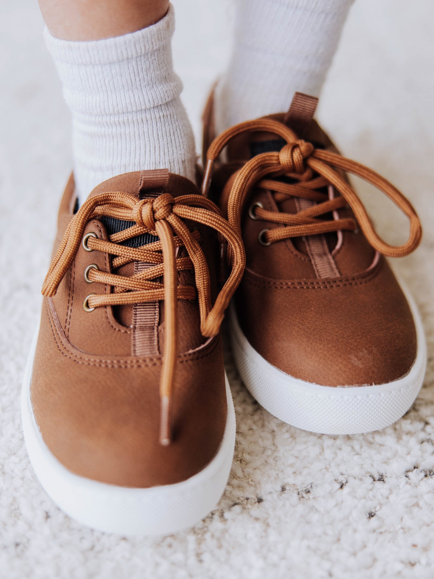Leather Sneaker - Brown