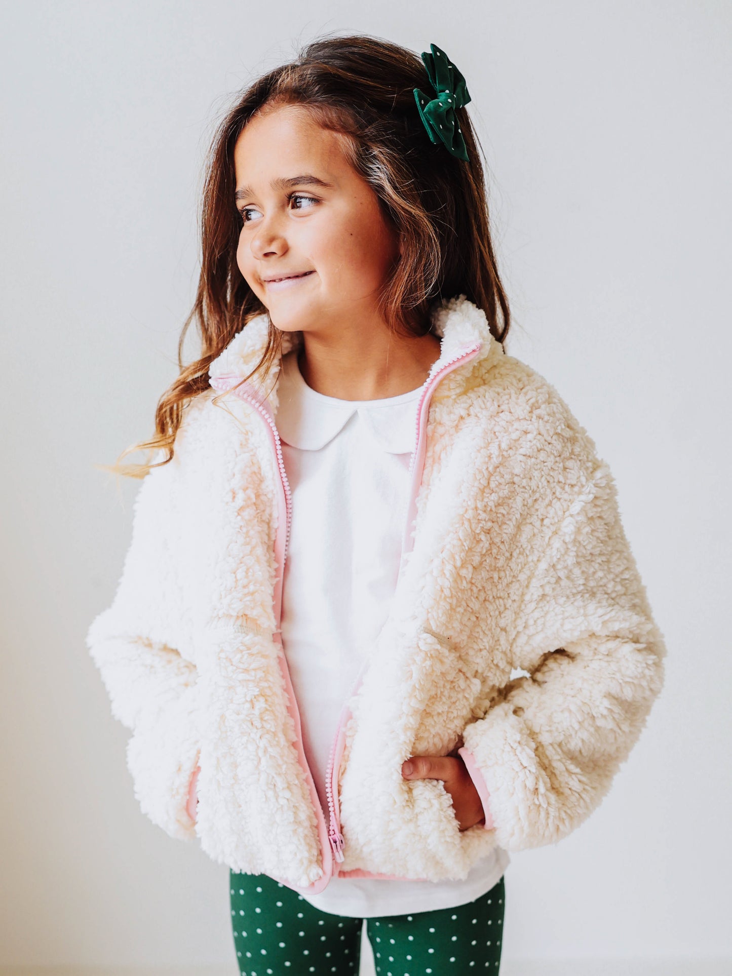 Sherpa Full Zip Jacket - Cream