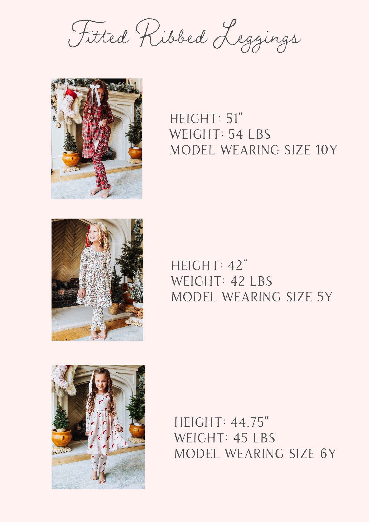 Fitted Ribbed Leggings - Dear Santa (Slightly Flawed)