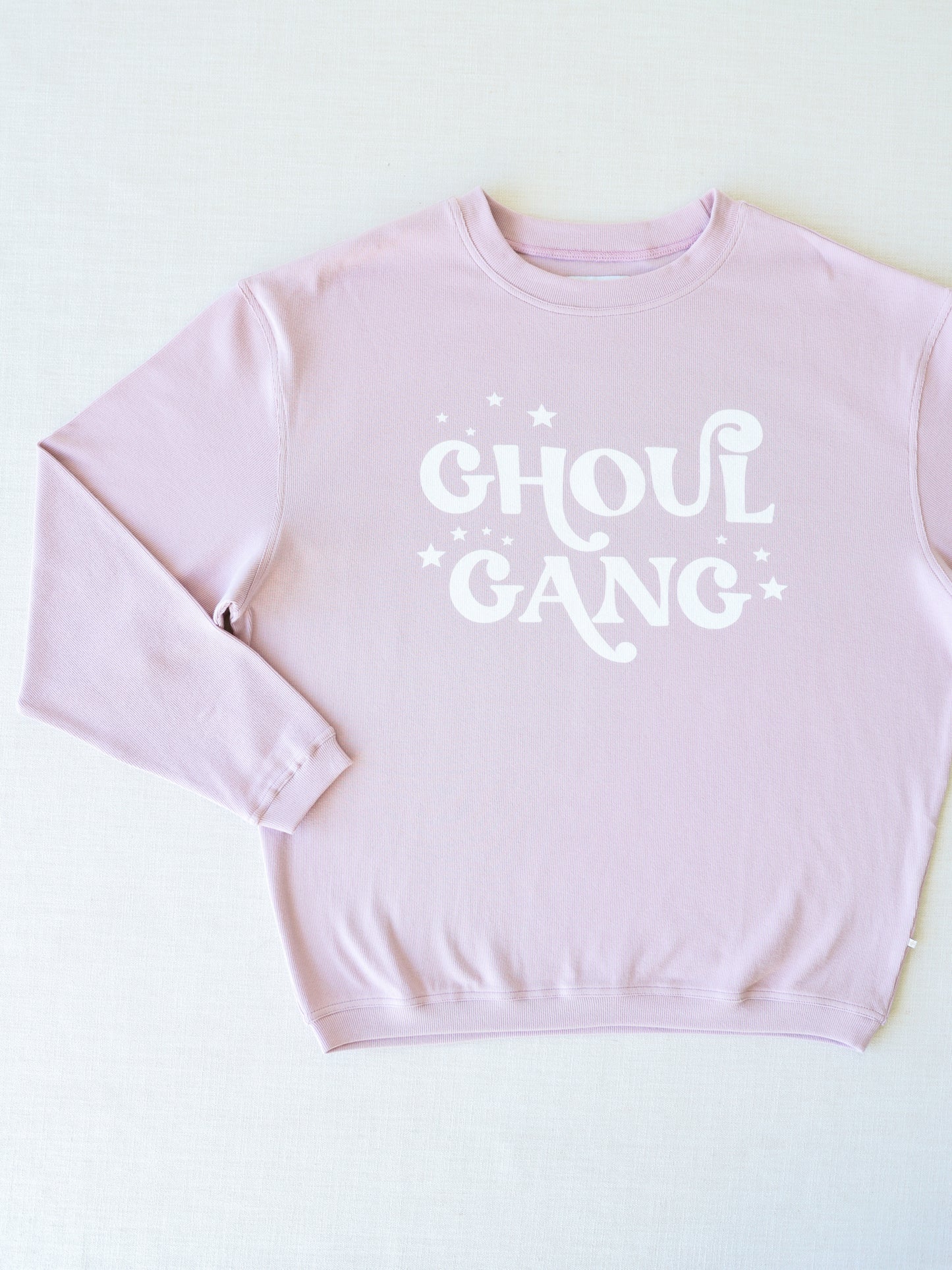 Women's Oversized Ribbed Sweatshirt - Lavender Lace G.G.