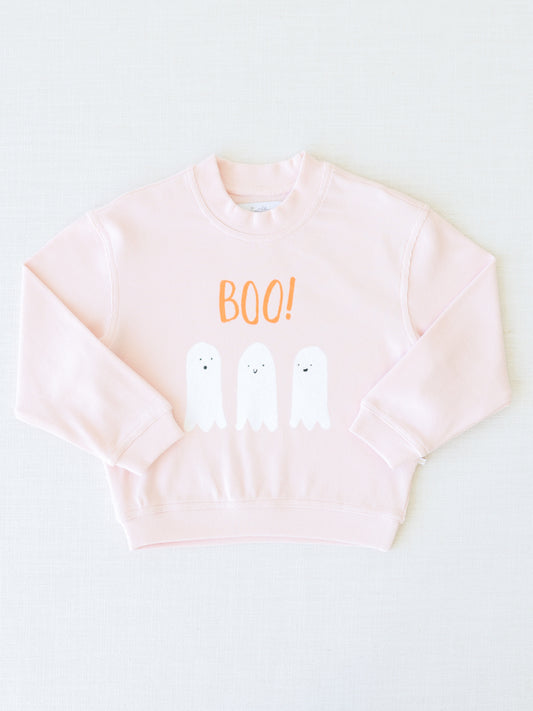 Ribbed Sweatshirt - Boo!