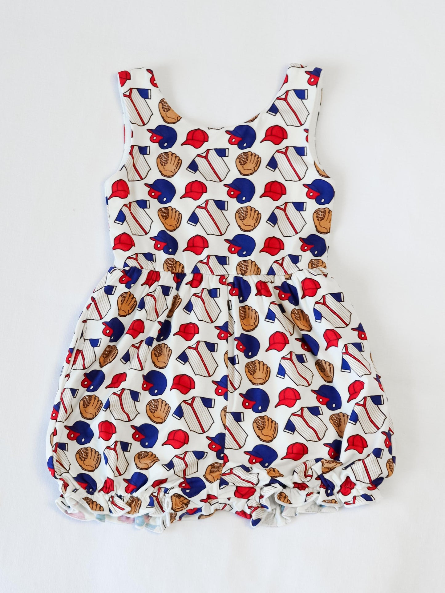 Short Leggy Romper - Take Me Out to the Ballgame