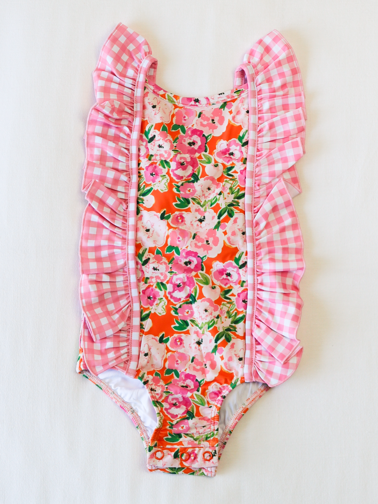Moxie One Piece - Glowing Pink Flowers