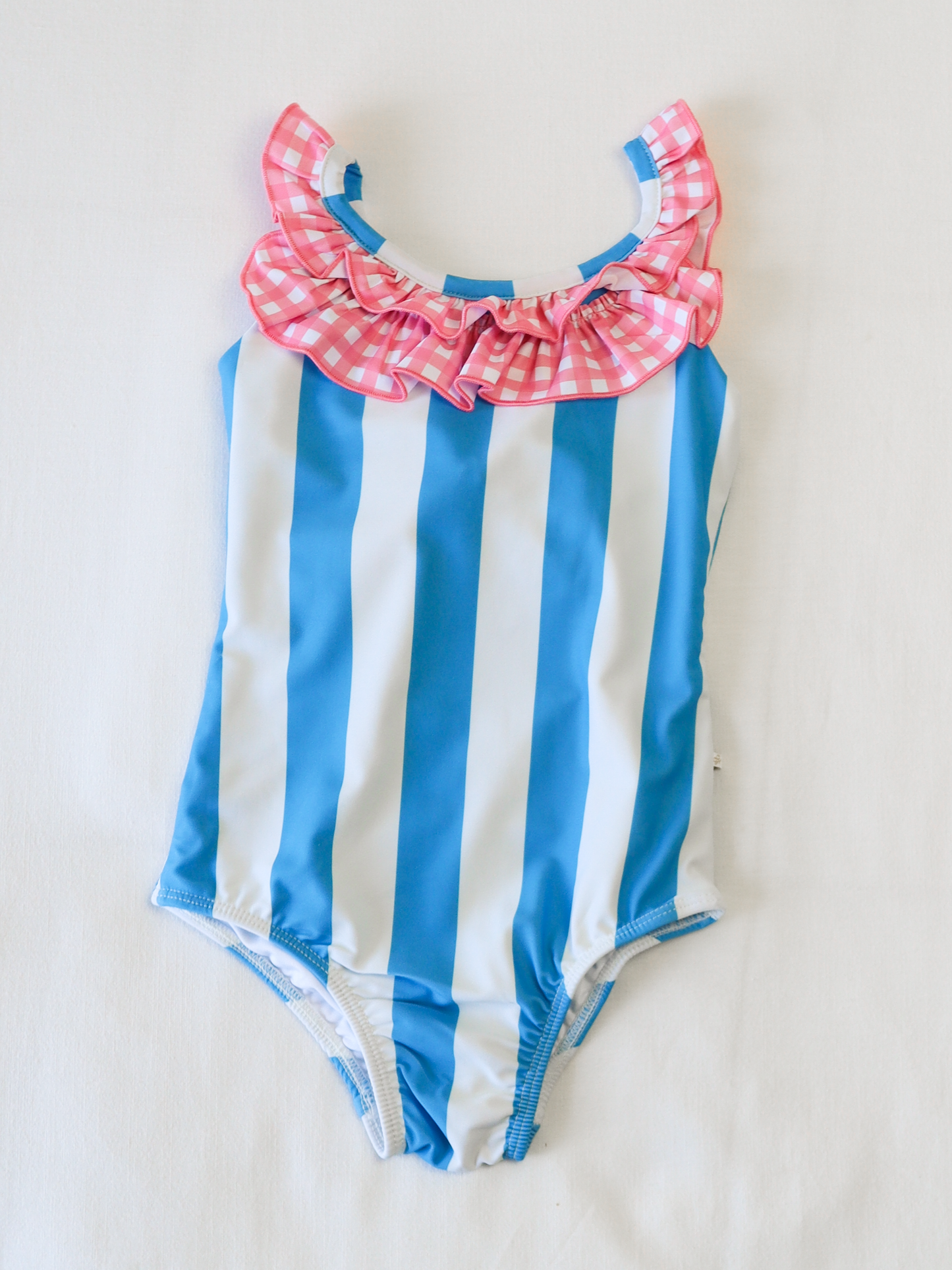 Mary One Piece - Beachy Blue Stripes