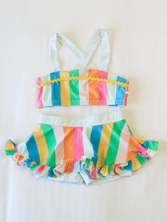 Marlow Tankini - Rainbow Stripes