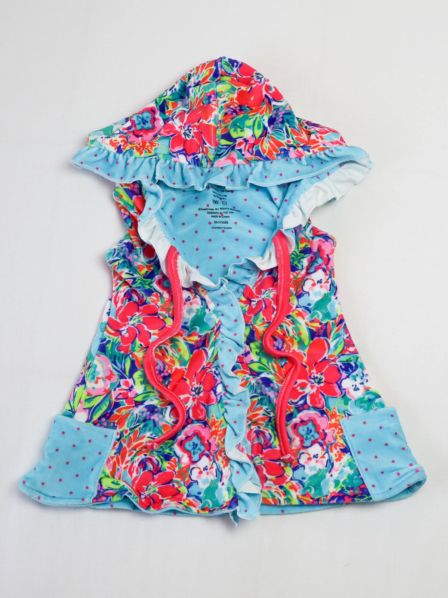 Terry Cover Up - Hawaiian Blooms
