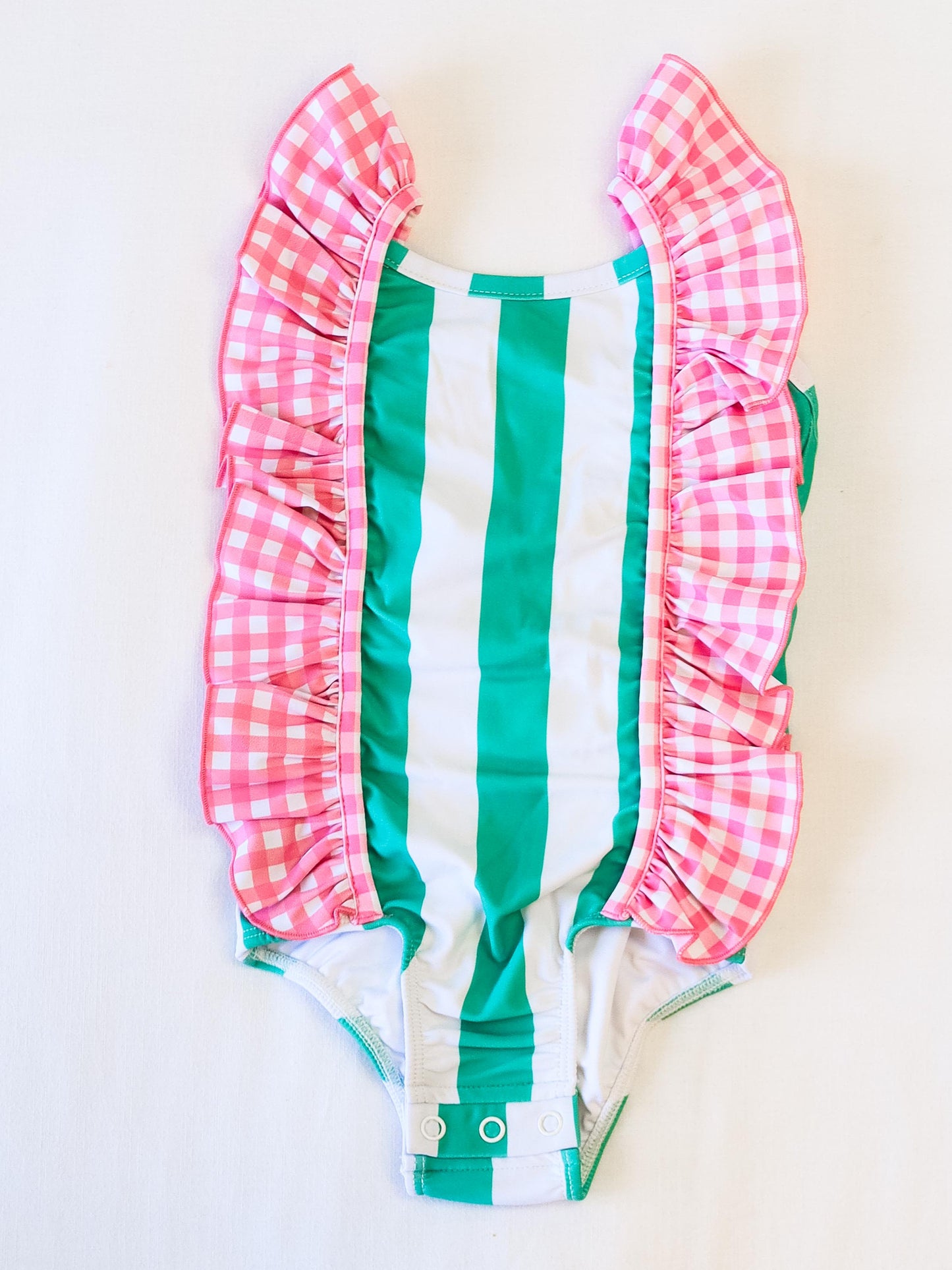 Moxie One Piece - Sea Green Stripe