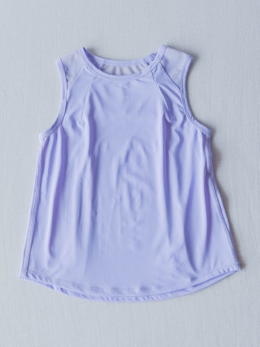 Pleated Tank Top - Purple Aura