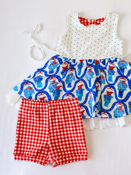 Belle Tunic Set - Star Spangled Banner
